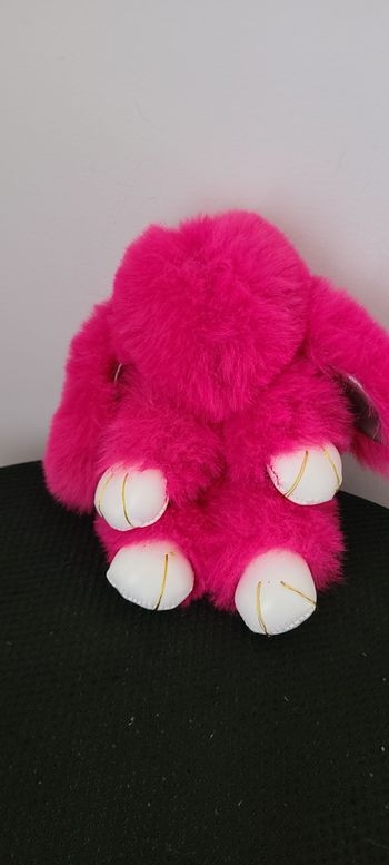 BININBOX Porte-clés lapin en peluche