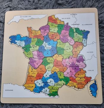 Puzzle en bois carte de France