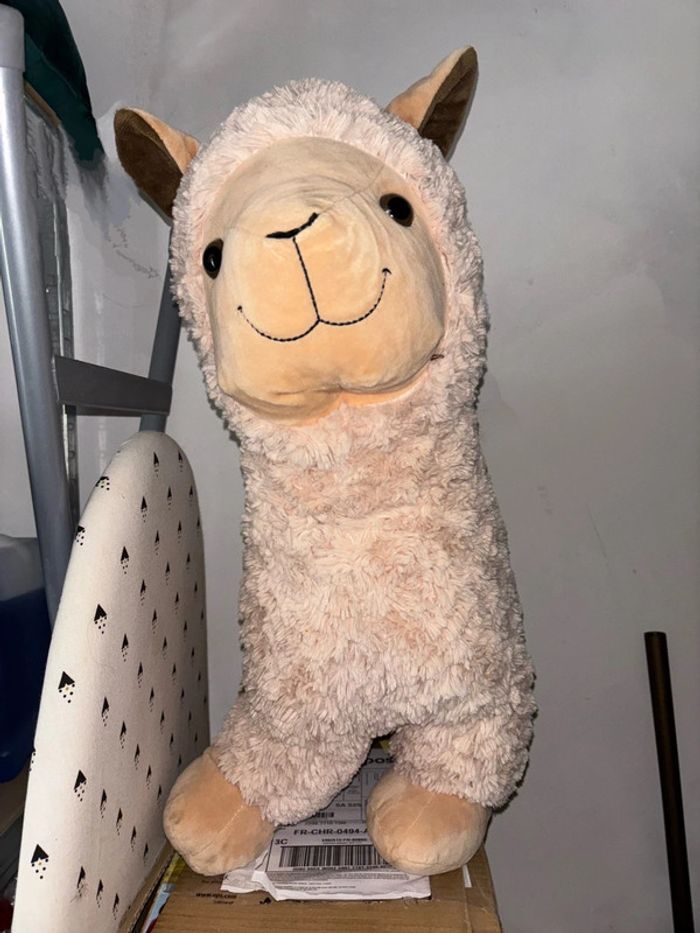 Grande peluche lama