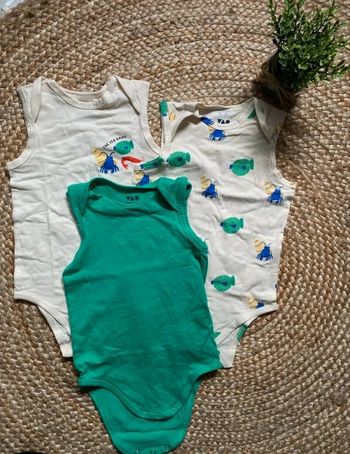 Lot de 3 bodies marcels débardeur 24 mois  garçon