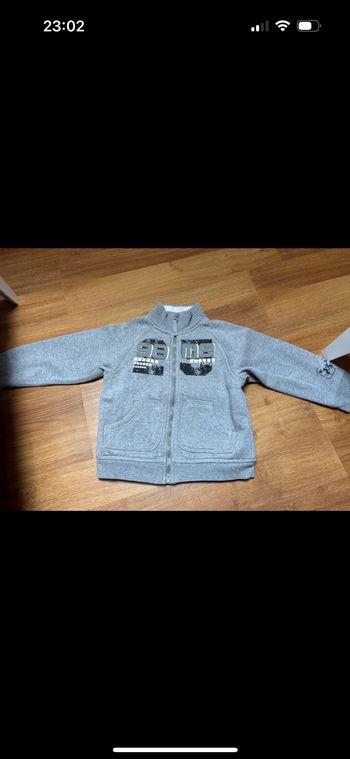 Veste/ gilet zipper chaud garçon orchestra 5 ans
