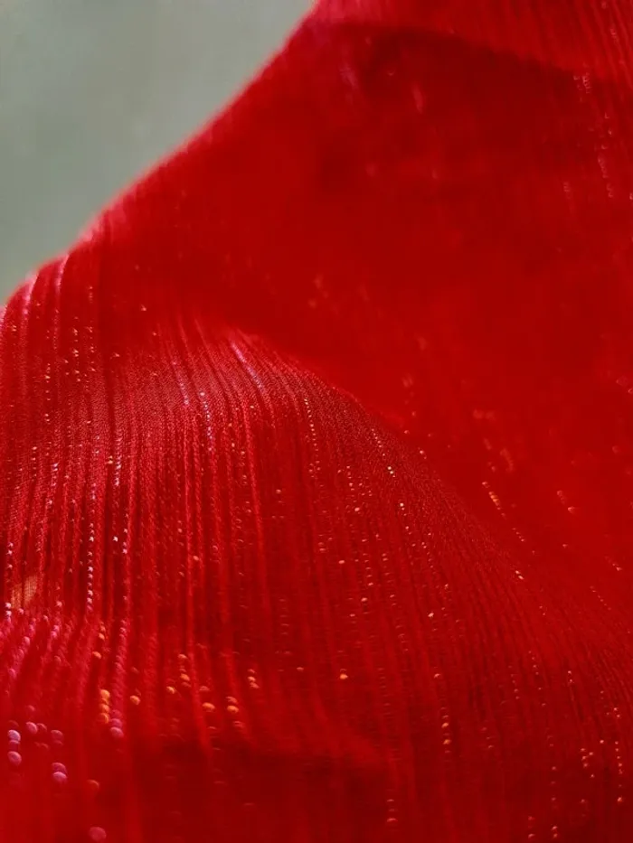 Robe rouge détails dorés Naf Naf - photo numéro 2