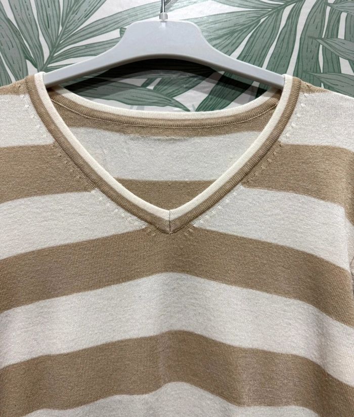 Jerséis rayas bicolor / Pulls rayés bicolores - photo numéro 3