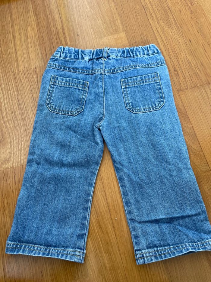 Lot de 2 jeans neufs fille taille élastique taille 12 mois - photo numéro 3