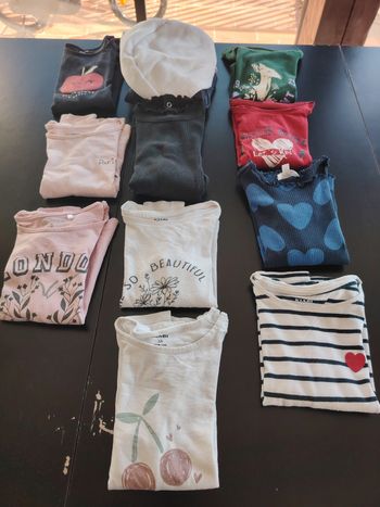 Lot t-shirt et pull à capuche