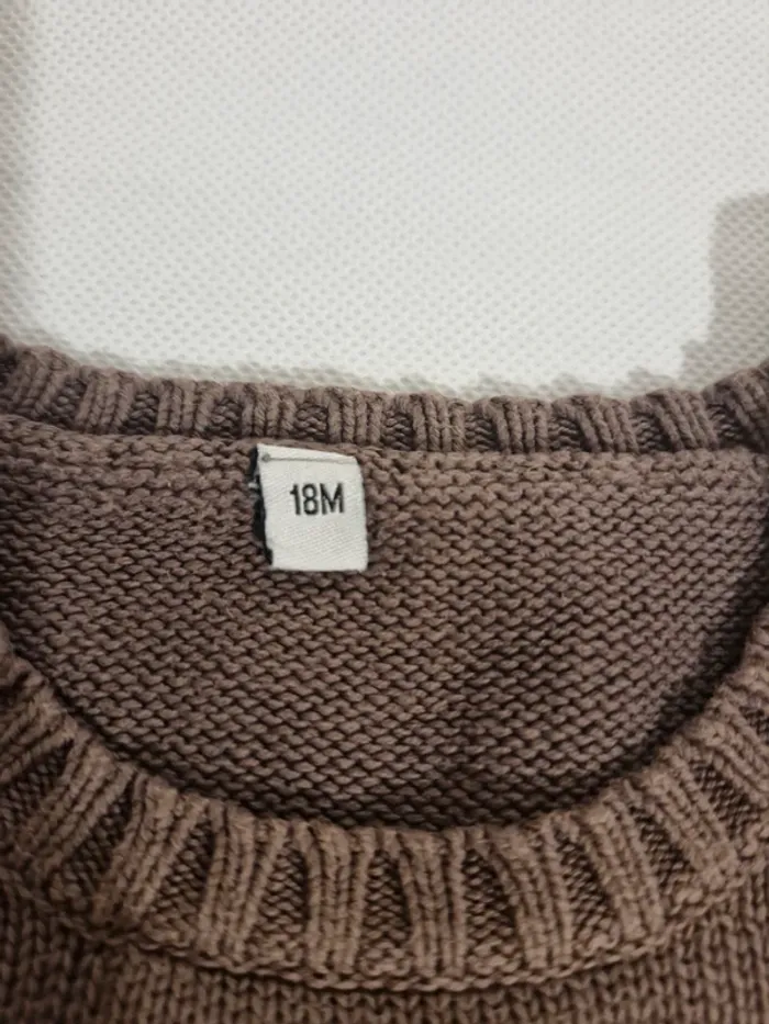 Gilet sans manches 18 mois marron Sans marque - photo numéro 4