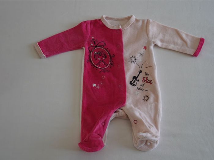 Lot 0m (Naissance) : 3 Pyjamas velours fantaisies + 5 Bodies ML - photo numéro 4