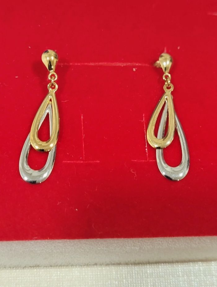 Boucles d'oreilles Pendantes en or 375/9 carats - photo numéro 1
