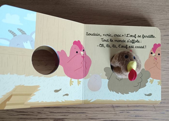 LOT : 2 livres Mes Livres Marionnettes agneau et poulette 6 mois + - photo numéro 8
