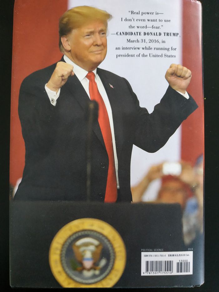 Livre Fear Trump Bob Woodward - photo numéro 3