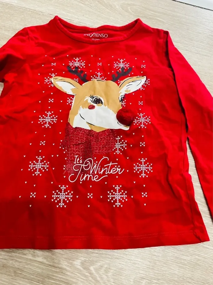Tee shirt ML taille 6 ans Noël - photo numéro 4