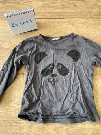 T-shirt manches longues 24 mois