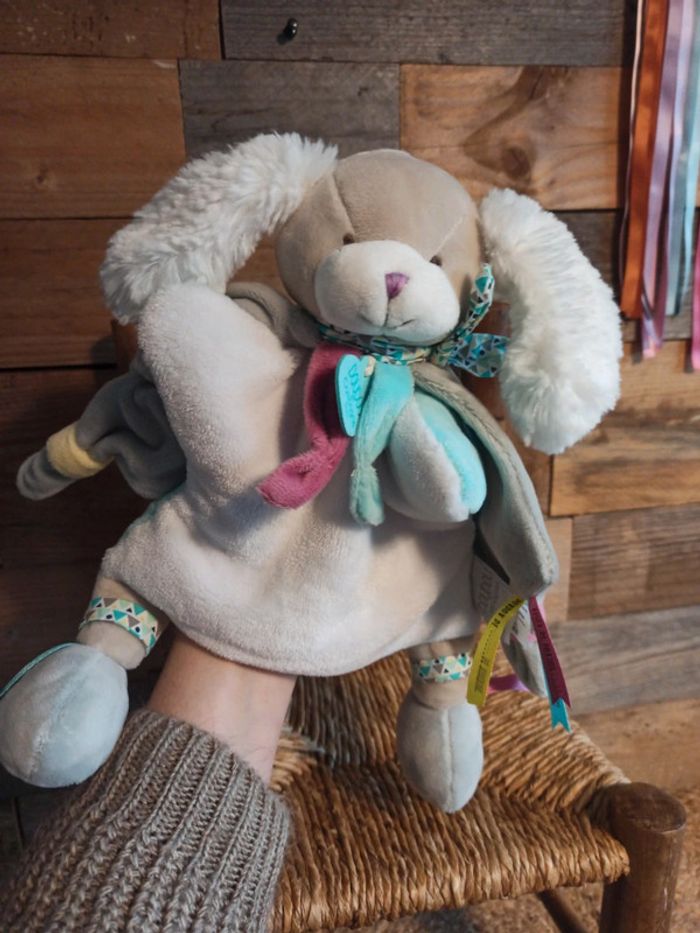 Doudou marionnette chien toopi doudou et compagnie tbe - photo numéro 4