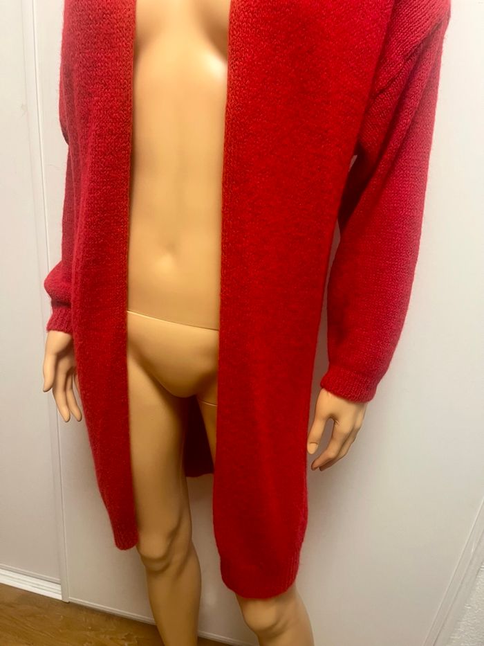 Gilet long rouge - photo numéro 3