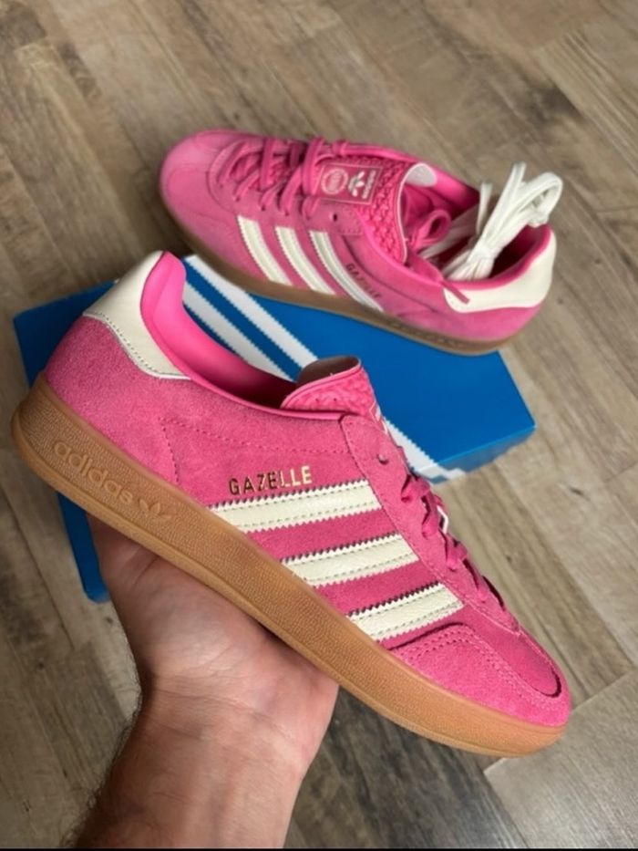 Sneakers Adidas Gazelle Indoor w rose - photo numéro 3