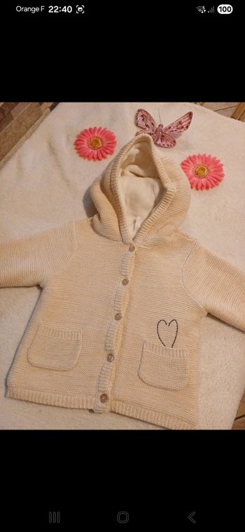 Veste polaire bébé taille 9 mois