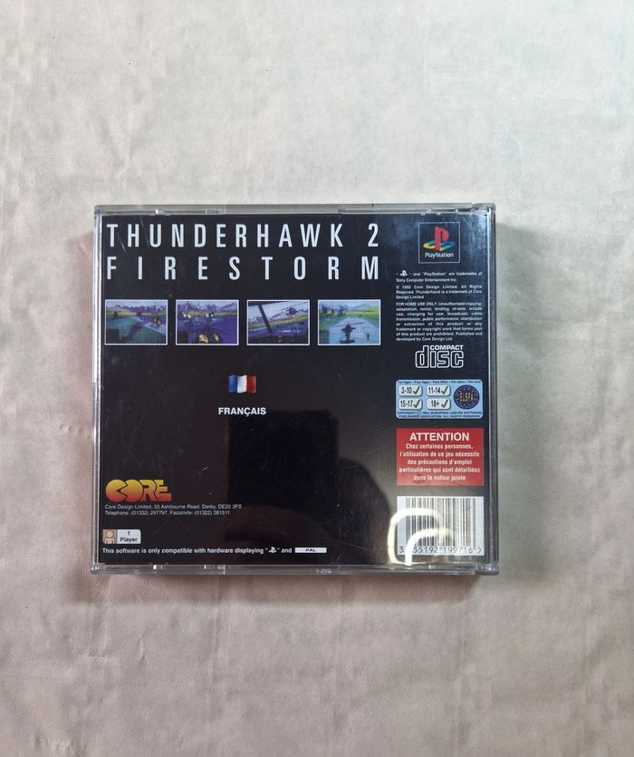 Jeux ps1  , Thunderhawk 2 , Firestorm  , Pal Fr  , complet - photo numéro 2