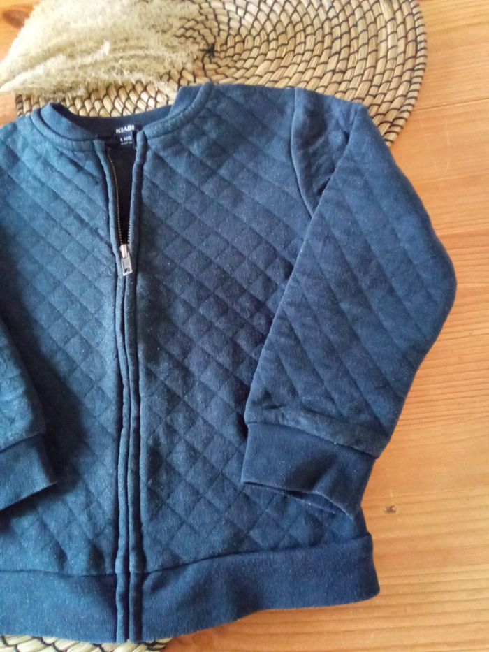 Gilet marine avec zip de fermeture Kiabi taille 4 ans - photo numéro 4