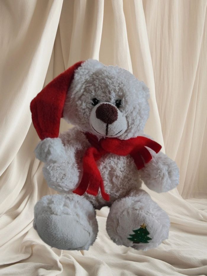 🧸 Peluche - Ourson Noël 30cm