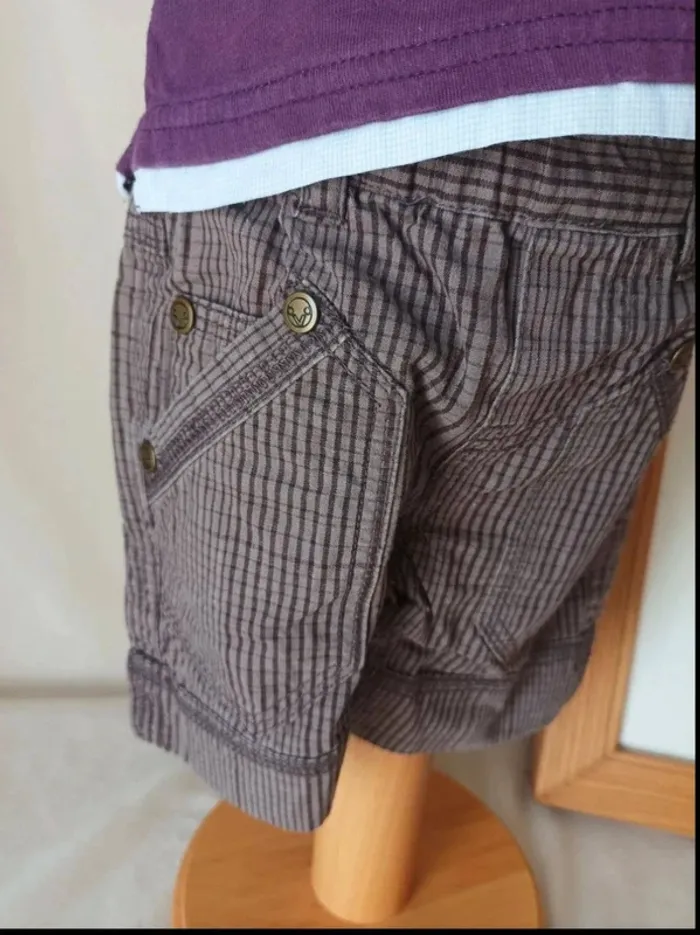 Ensemble polo manches courtes et bermuda Vertbaudet garçon 3 mois - photo numéro 4