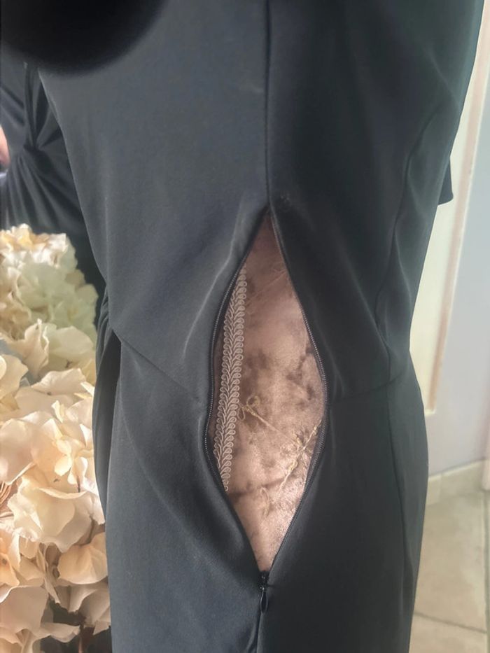 Robe Zara effet drapé noire S - photo numéro 6