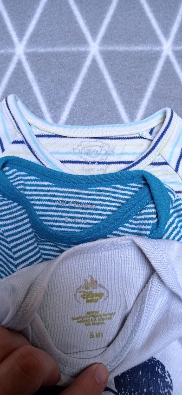 🦁Lot 6 bodies manches longues, 3 mois - photo numéro 7