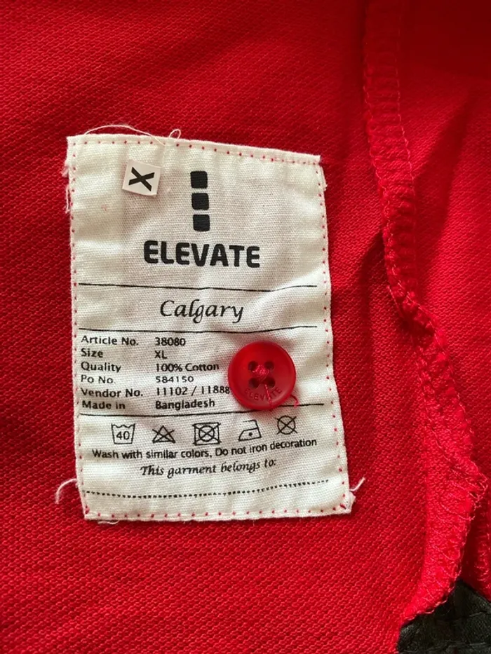 Polos rouge mixte manches courtes XL - photo numéro 4