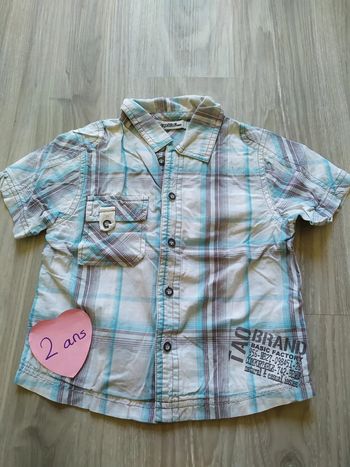chemise mc 2 ans
