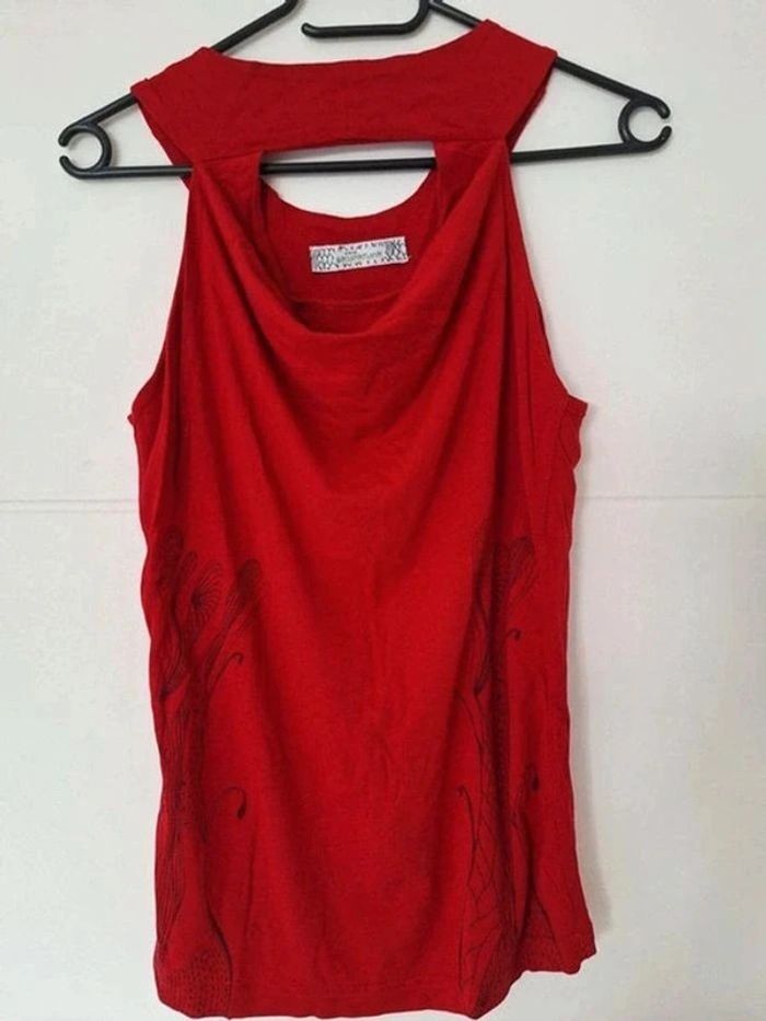 Tee-shirt rouge Skunkfunk taille 2