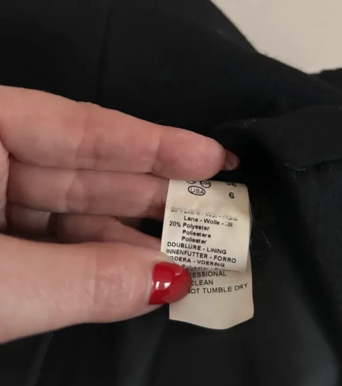 Référence robe sans manches pour l’hiver en laine noire femme, taille 38 - photo numéro 7