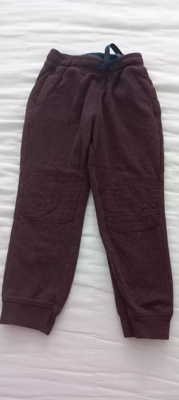 Pantalon de jogging garçon bordeaux