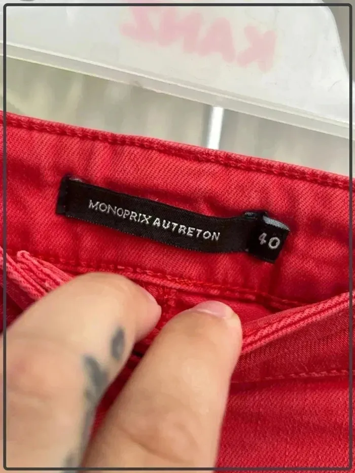 Jeans taille 40 marque Monoprix autre ton - photo numéro 3