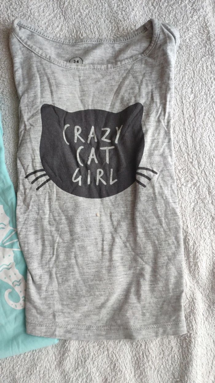 Lot de 3 t-shirts manches courtes 4 ans - photo numéro 2