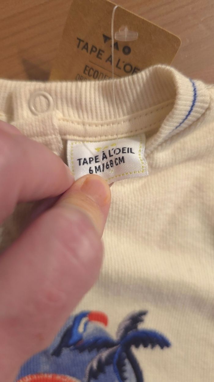 🥰😍💙  superbe Ensemble teeshirt ml et pantalon doublé 6mois garçon 💙😍🥰 - photo numéro 9