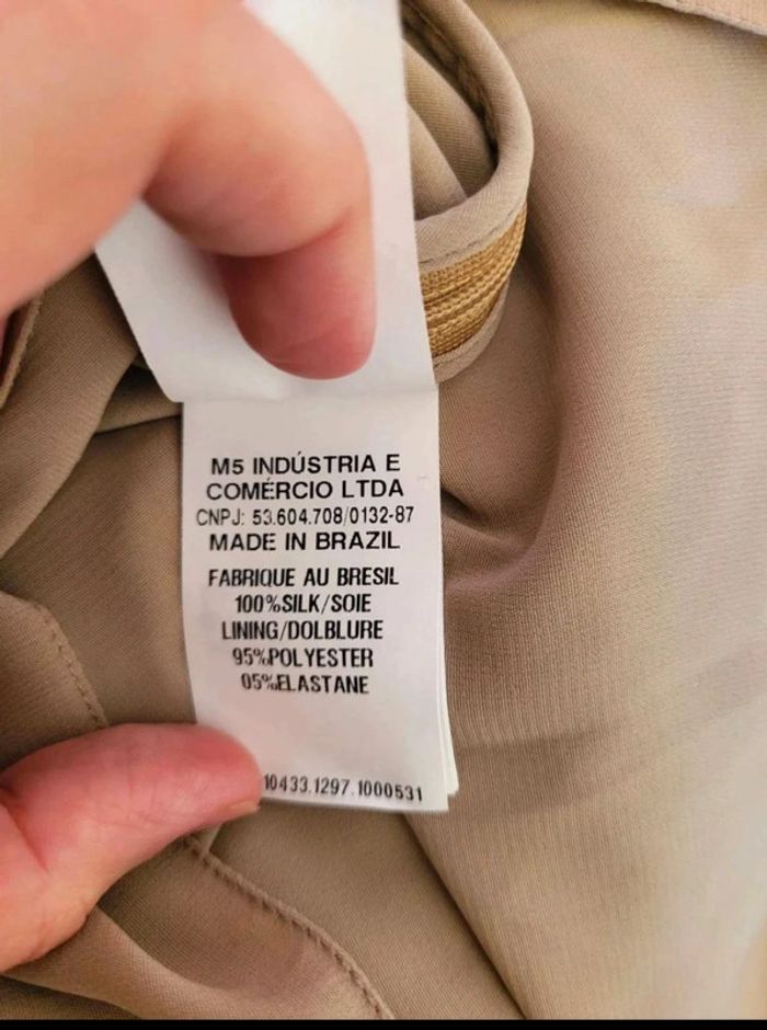 Robe de soirée en soie Neuve Carlos Miele taille36 - photo numéro 7