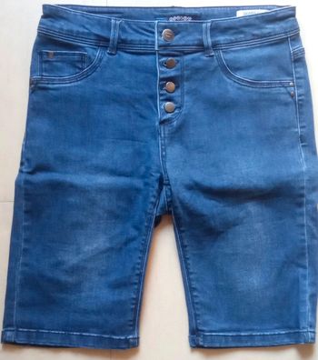short bermuda skinny straight jean bleu taille haute bonobo femme 36 S été
