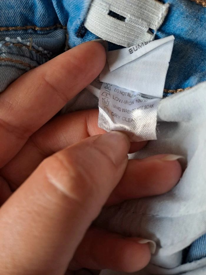 T-shirt fille bleu clair délavé tbe 14 ans - photo numéro 8