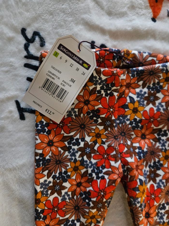 Legging fleuri - Sergent Major - 3Mois/59cm - photo numéro 8