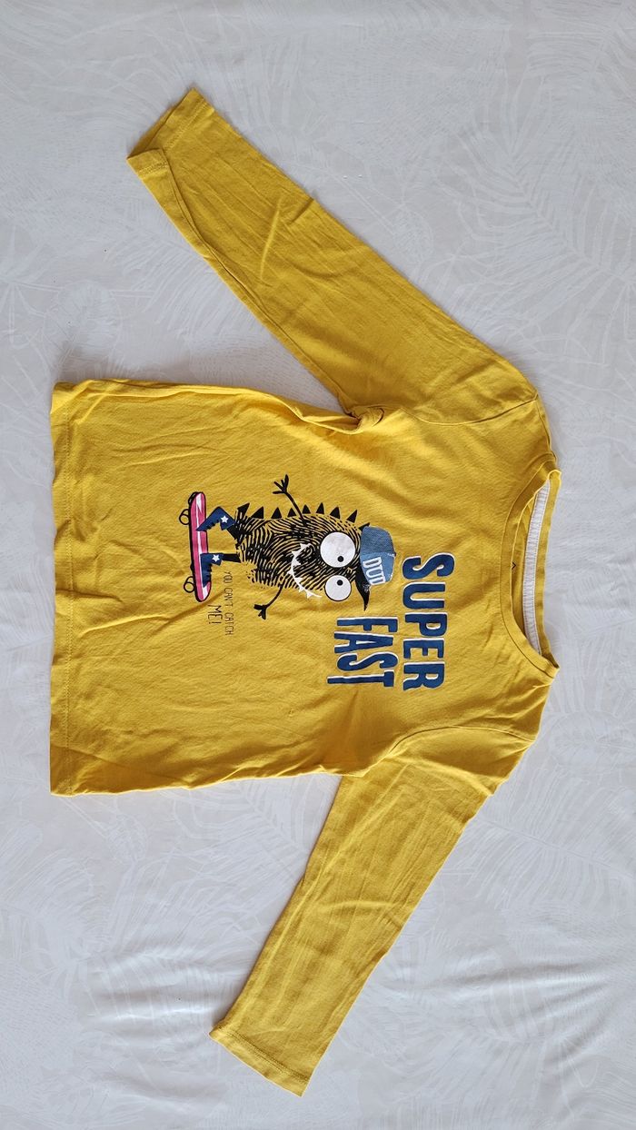 Teeshirt moutarde garçon 4-5 ans