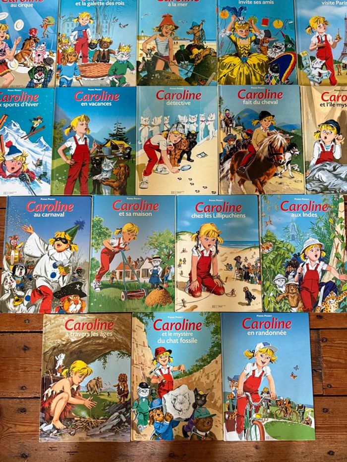 Lot de 17 livres bd Hachette albums Caroline Pierre Probst bords jaunes - photo numéro 2