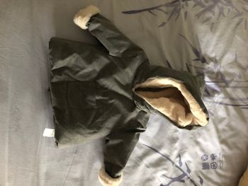 Manteau gris bébé