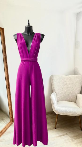 Superbe combi rose mauve dos nu fabriquée en France pour l’été