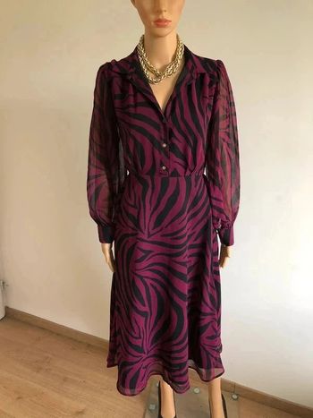 Robe longue imprimée neuve à manches longues Morgan taille 34 (valeur 90€)