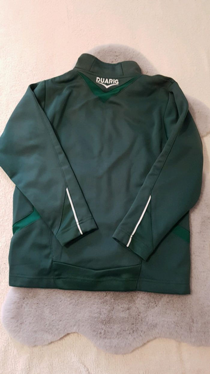 Veste de survêtement vert bouteille Duarig 10 ans - photo numéro 4