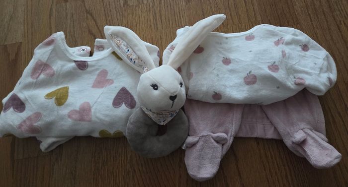 Lot de 2 pyjamas chaud kiabi fille 1 mois - photo numéro 3