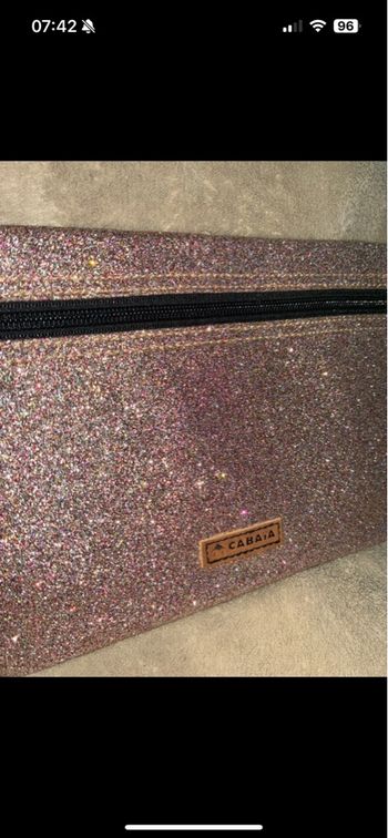 Pochette Noël pain d’épice glitter