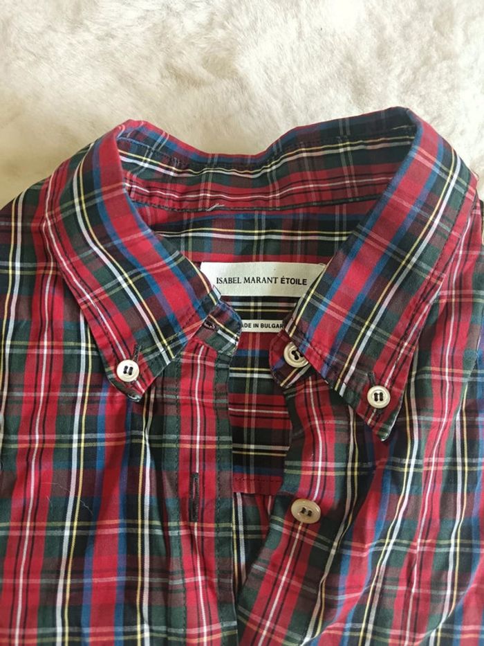 Chemise à carreaux  tartan Isabel Marant t.36 - photo numéro 11