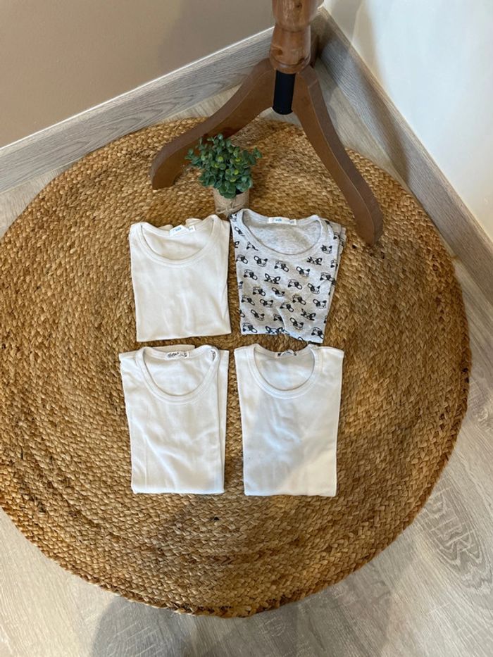 Lot de 4 maillots de corps Gemo 4 ans