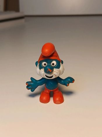 Figurine vintage Grand Schtroumpf peyo W.germany