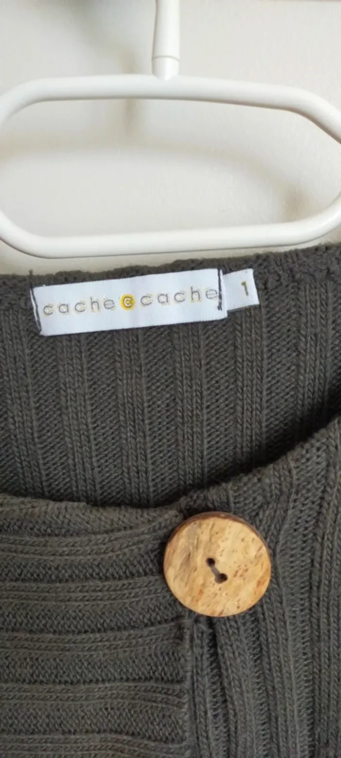 Gilet gris foncé Cache cache - photo numéro 2